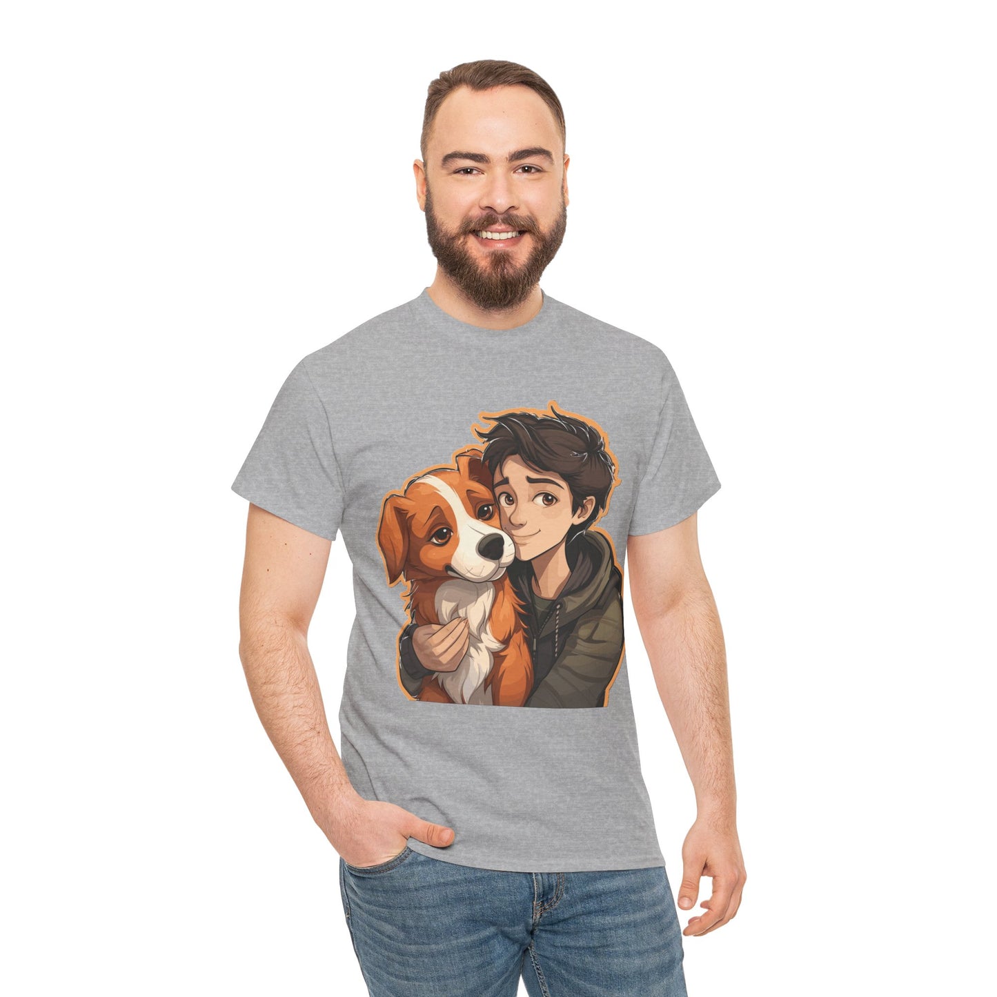 Dog & Boy Unisex Heavy Cotton Tee