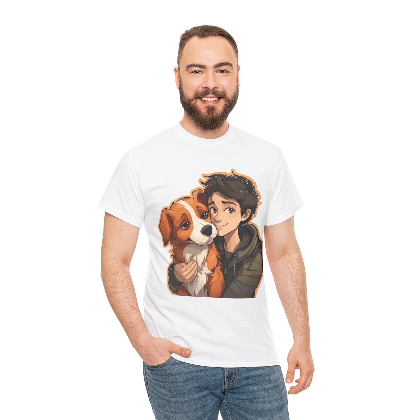 Dog & Boy Unisex Heavy Cotton Tee