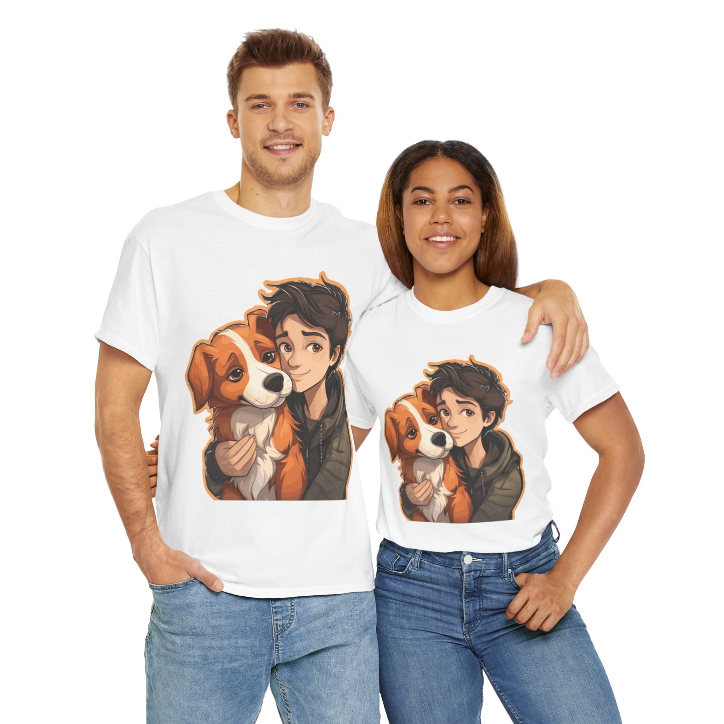 Dog & Boy Unisex Heavy Cotton Tee