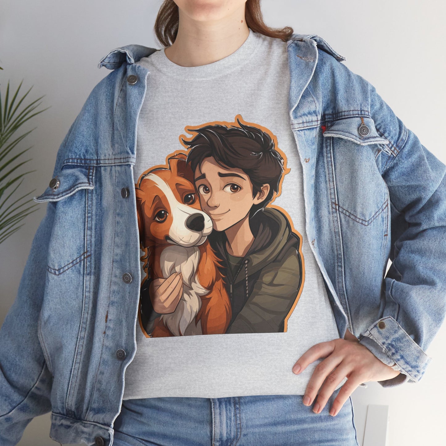 Dog & Boy Unisex Heavy Cotton Tee