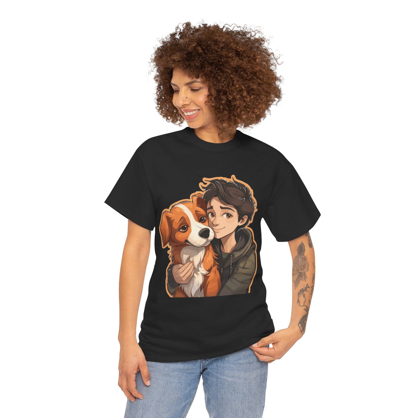 Dog & Boy Unisex Heavy Cotton Tee