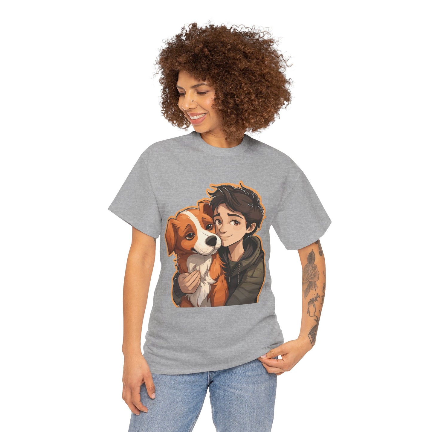 Dog & Boy Unisex Heavy Cotton Tee