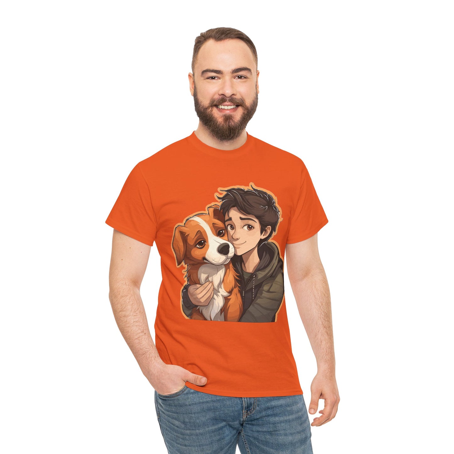 Dog & Boy Unisex Heavy Cotton Tee