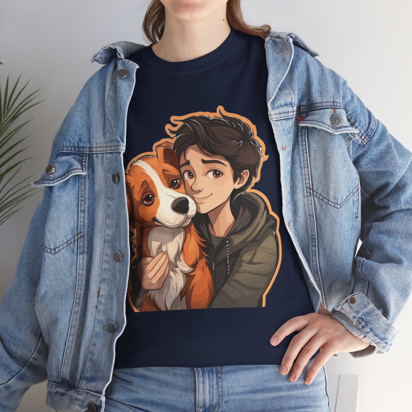 Dog & Boy Unisex Heavy Cotton Tee