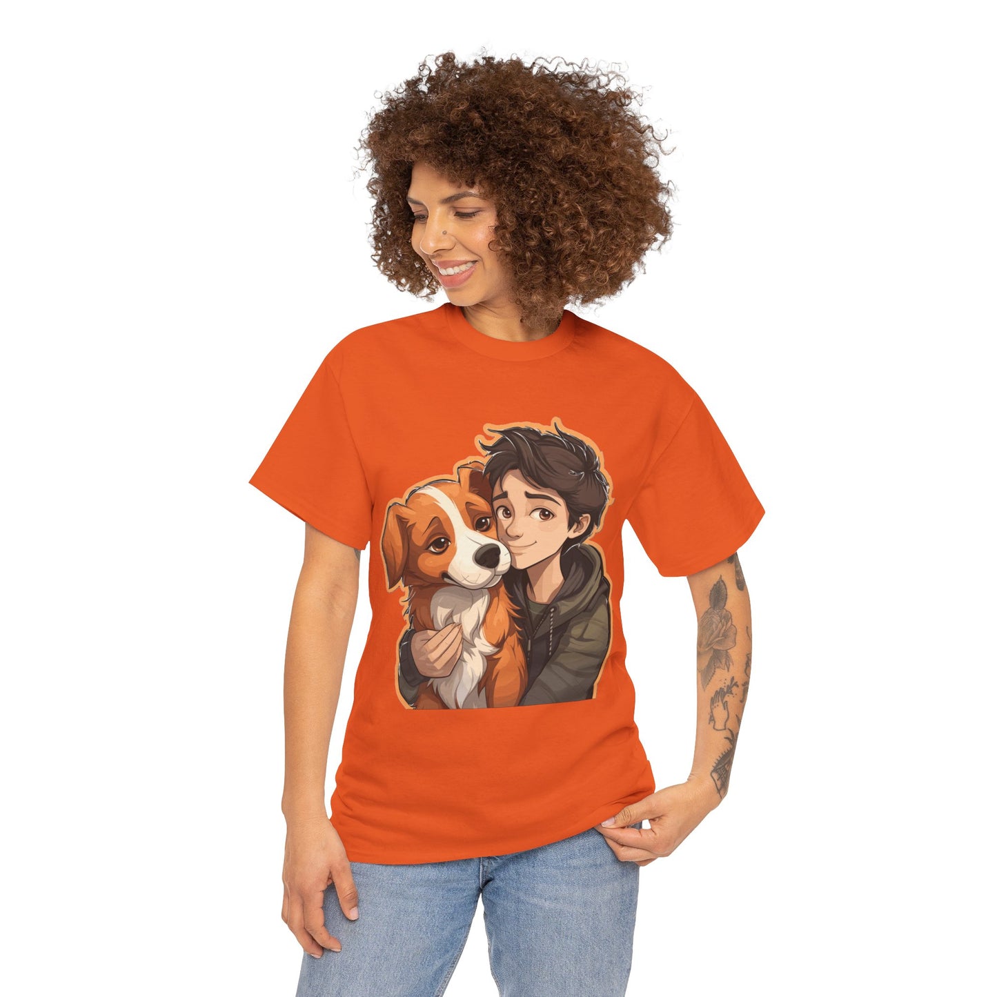 Dog & Boy Unisex Heavy Cotton Tee