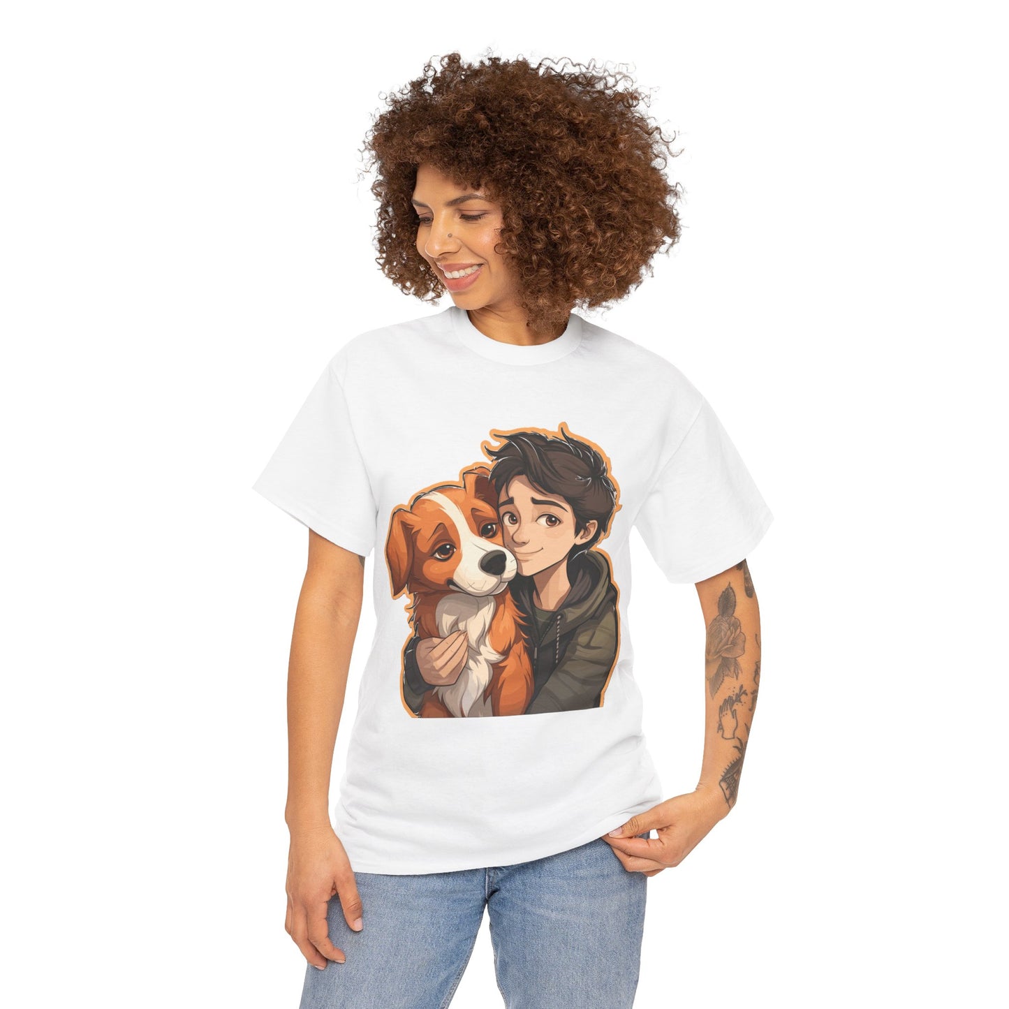 Dog & Boy Unisex Heavy Cotton Tee