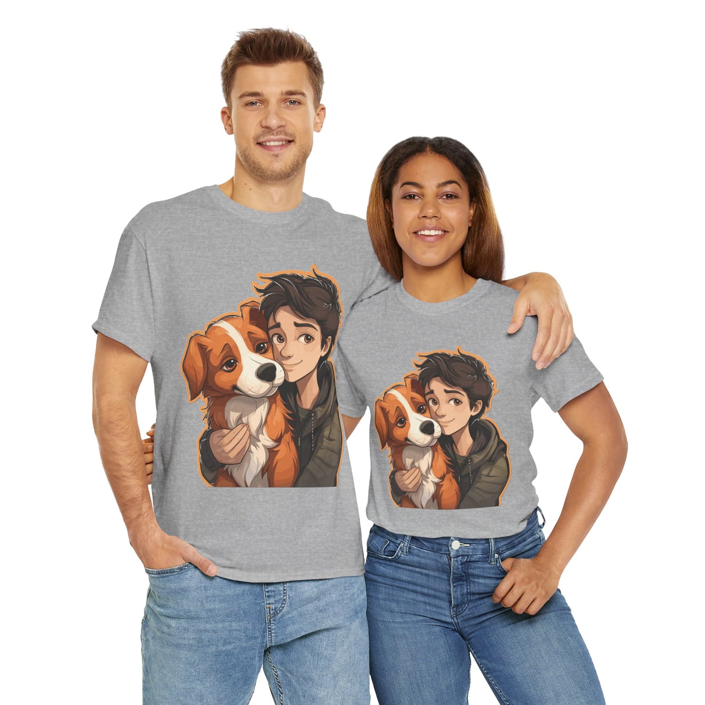 Dog & Boy Unisex Heavy Cotton Tee