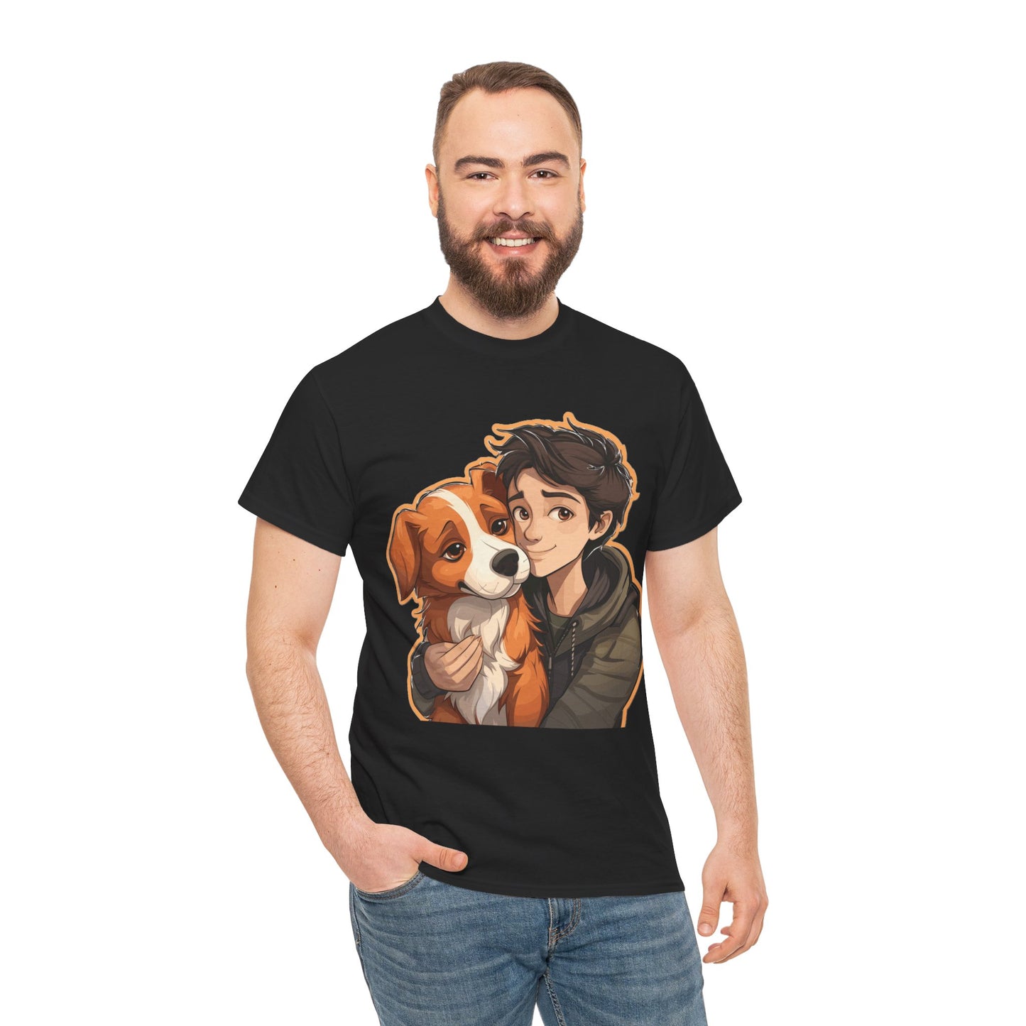 Dog & Boy Unisex Heavy Cotton Tee