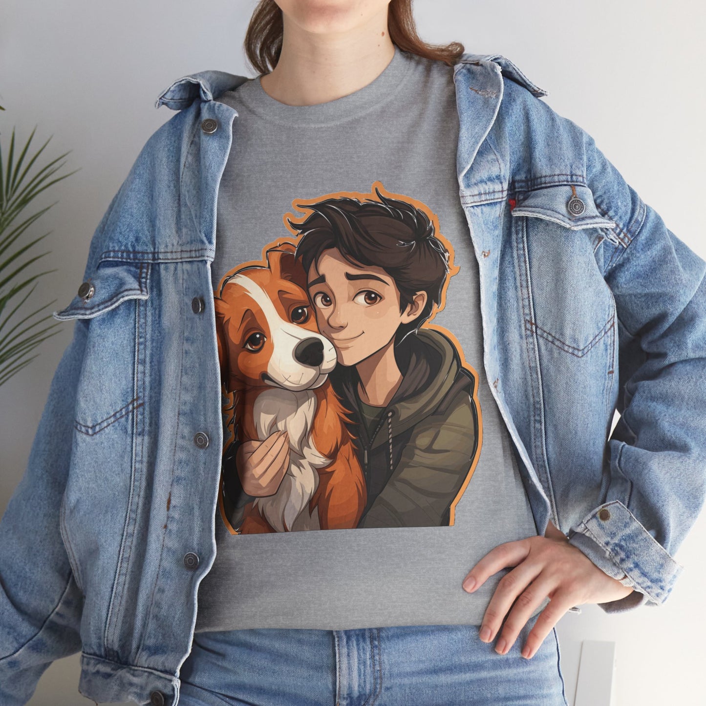 Dog & Boy Unisex Heavy Cotton Tee