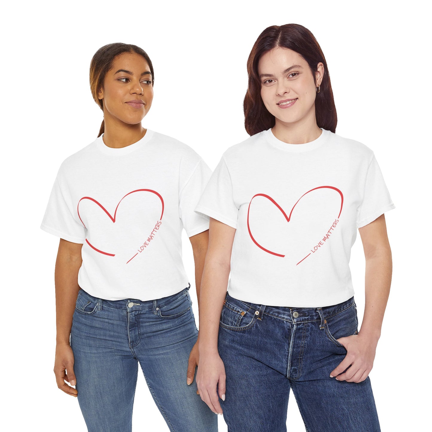 Love Matters women Heavy Cotton Tee