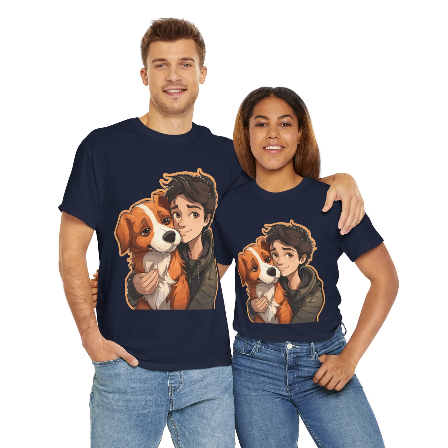 Dog & Boy Unisex Heavy Cotton Tee