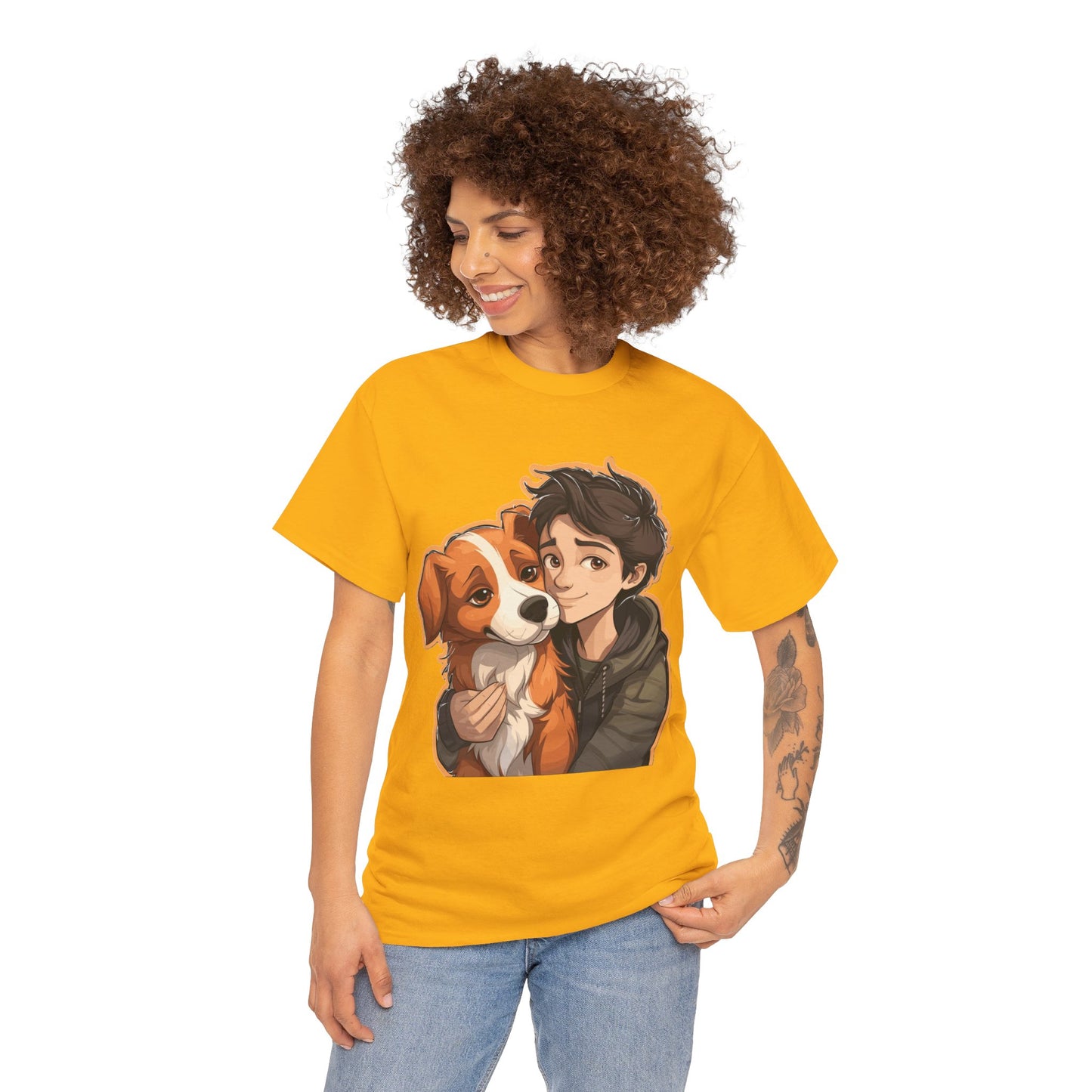 Dog & Boy Unisex Heavy Cotton Tee