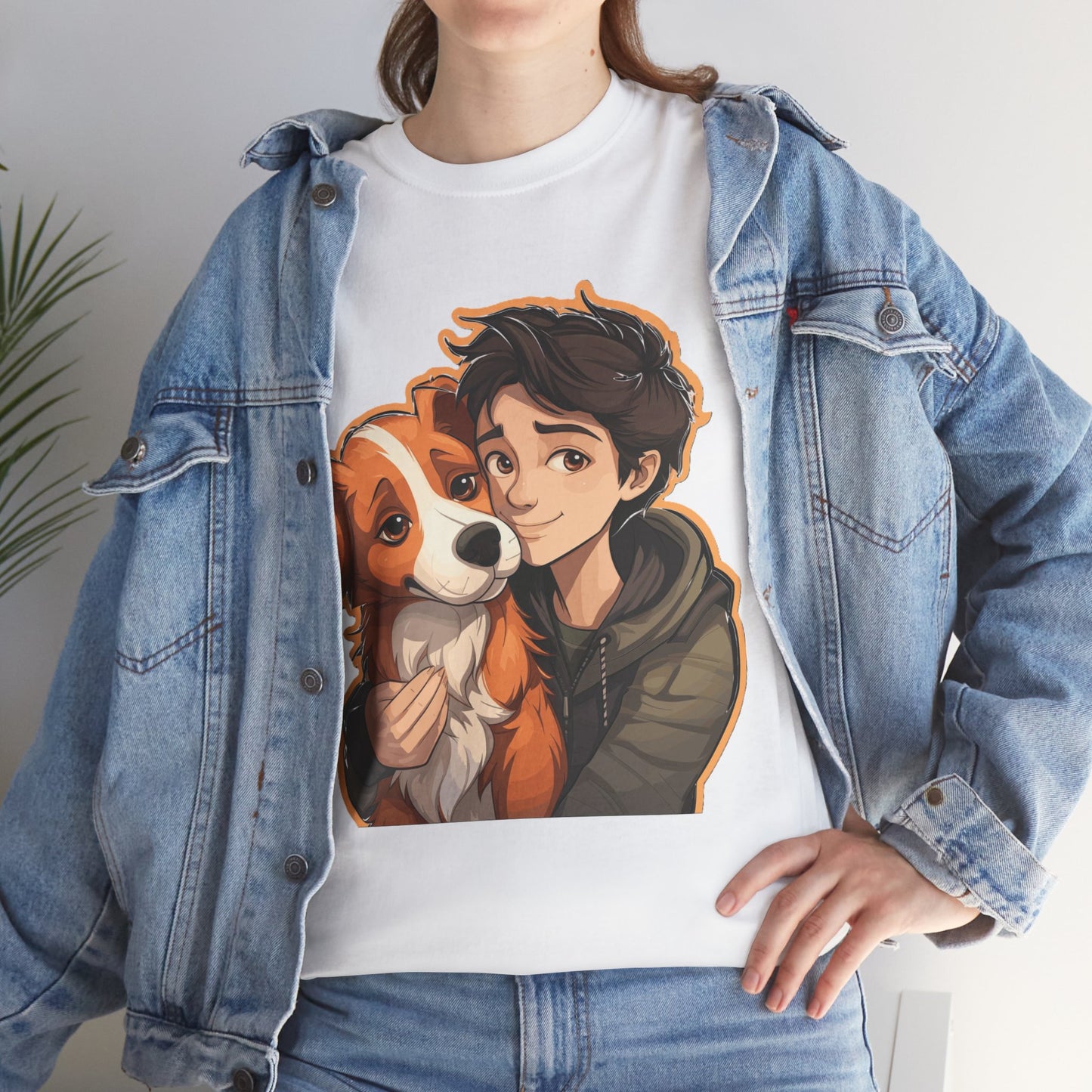 Dog & Boy Unisex Heavy Cotton Tee